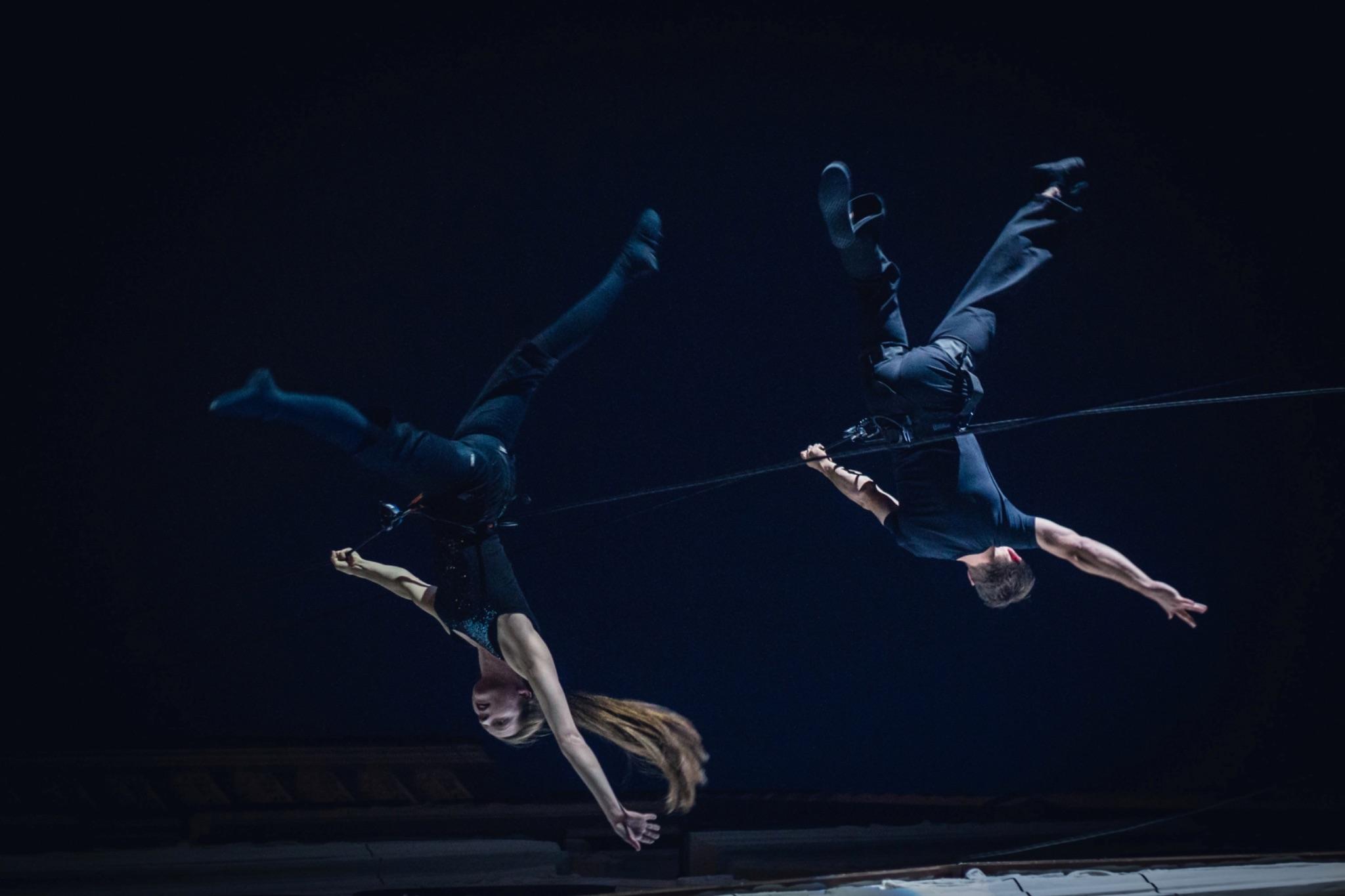 Wall Dance - aerial rope performance